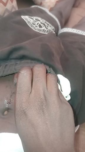 Big uncut dick nutting alone