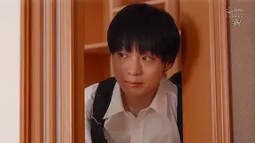 Hot Japanese milf mom caught masturbating fucked by step son!