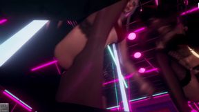 B023 Three Women Whipping Human Slaves in POV