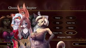 Furry Sex cabaret game (no dialogue gameplay and animation)