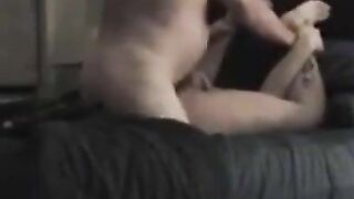 Bear's Raw Rough Sex with Twink - Old Man Fucks Boy in Bedroom