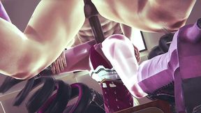 draculaura bend over her desk - monster high 3d porn parody