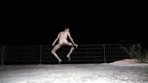 Stripping and Playing with Piss in Public