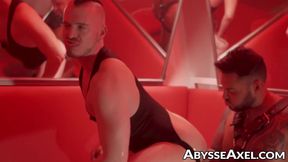 Hungry Axel Abysse grunted during a hardcore anal footing and deep fisting by inked Viktor Rom
