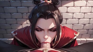 Azula hot blowjob and anal creampie