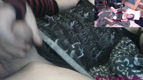 Cyanide Mistress of Darkness Stripping, Showing Tits & Ass, Playing W Her Pierced Clitty Shemale Sexcam Capture XXX 666