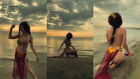 princess leia is waiting for you on the beach