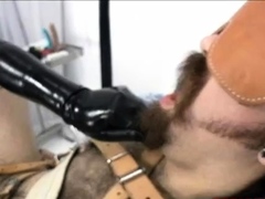 Femdom fetish mistresses fuck bdsm loser with strapon