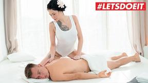 ”LETSDOEIT - Brunette Massage Chick Gets Banged Hard By Her Client”