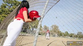 Brazzers - Brunette babe Audrey Bitoni takes a break from baseball practice
