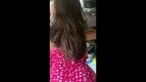 My Stepsister Sucks My Cock in the Kitchen and My Cum Is Spilled Through Her Mouth