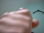 Self Facial---Sperm for my face