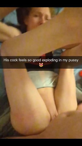 Real Cheating Girlfriend Gets Creampie *** on Snapchat -richelle Rose
