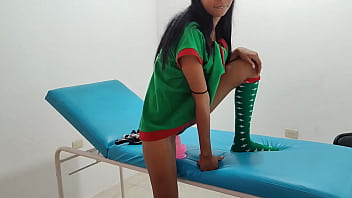 She is a very sensual and sexy female elf!! The Indian and her fantasies of having sex at Christmas on a hospital gurney