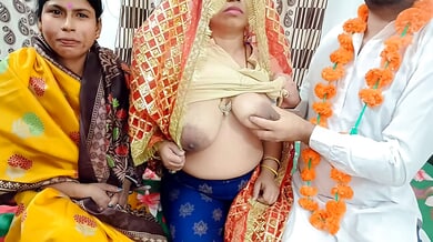 Indian bride on honeymoon takes on her husband and another woman in wild threesome