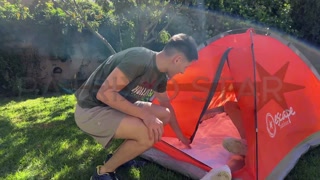 Unprotected sex at camp with a twink boy