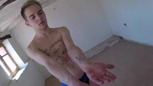 TXXXMStudios.com - Young twink Taylor Blaze jerking uncut cock