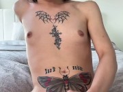 Asian TGIRL Cum Together JOI Roleplay Close-up with Countdown