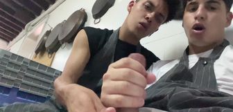 Latino boys tape themselves trying naughty blowjob kinks