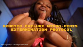 Genetic Failure Micro-Penis Extermination Protocol