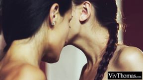 ”Three lustful lesbos eat twat & finger each other hard & fast”