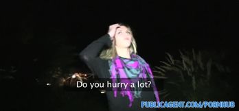 PublicPorn Hot tall babe spreads her legs for cash in public