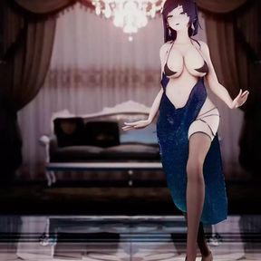 Sexy Dance In Hot Dress (3D HENTAI)