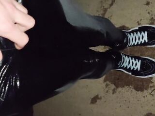 Wetting My Slender Jeans In The Forest By Night