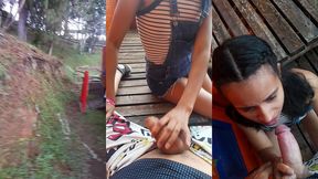 sexo al aire libre #01 sexo real, sexo al aire libre, casi me descubren teniendo sexo en el parque !! sexo real en el parque una locura.