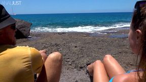 Beach is the best for anal fuck with Bella Modele