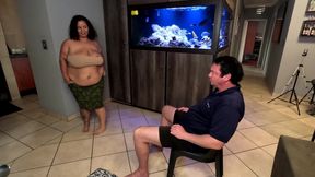 Stripping for a White Guy and Sucking His Dick