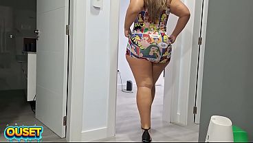 Ouset's massive booty gets stuffed by a stiff prick! This sultry latina