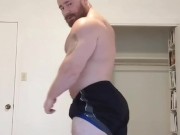 Beefy Bodybuilder Posing & Strip Tease. Onlyfans-BeefBeast