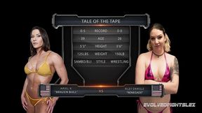 ariel x vs riley daniels female wrestling