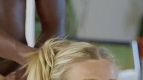 Movie X-Rated @Orgasm & #Interracial #Small Tits #Stockings #Blonde with @Karla Kush for @Blacked Like & Share!