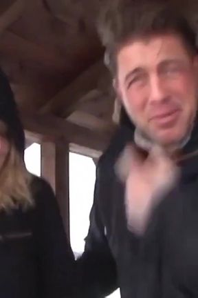 Pierced Blonde Worships Big White Dick