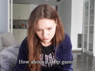 Stepsis doesn’t know then to stop. Playing cards with stepsister