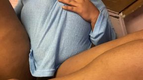 Village Porn girl fingering herself while having a sex chat on a video call