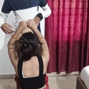 Desi Indian housewife My Lovely bhabhi ko Baton Baton Mein choda hard chudai with her step son