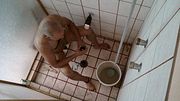man taking a shower look what happenned wen no one is looking