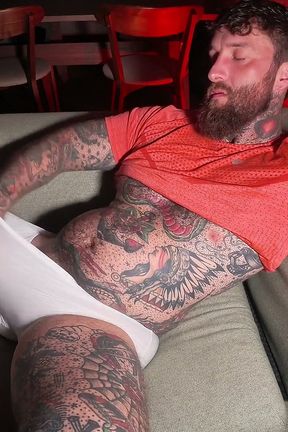 Tattooed Dom Worship Ass &amp; Feet Solo