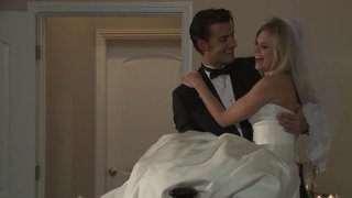 Wedding night sex with his beautiful bride Scarlet Red