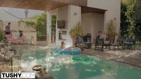 TUSHY Hot Wife Loves DP with Her Husband and His Best Friend