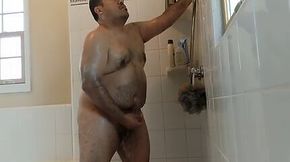 Real I caught me husband jacking off in the shower!!