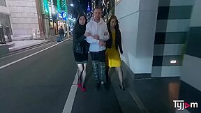 Japanese Mona Ayami And Tsubaki Kato Hard Fucked By A French Cock In A Love Hotel