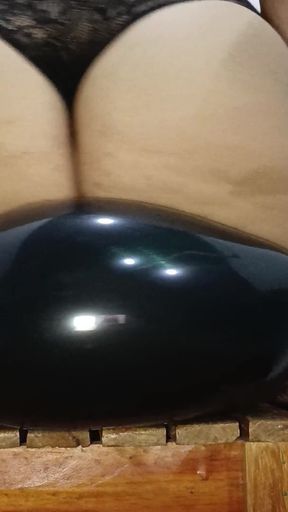 Using My Big Butt and My Ass to Bounce off Some Balloons and Pop Them