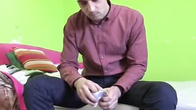 Debt Dandy 188 dominates and fucks a straight amateur in real POV bareback action