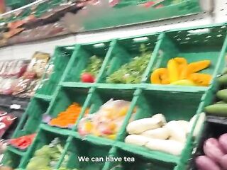 The teacher saw me with a cucumber in the store and seeing that I was moist, that guy called me home and screwed me