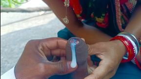 Outdoor Blowjob with Bhabhi and Cum in Mouth