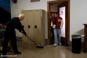 The Creepy Janitor and The Football Player